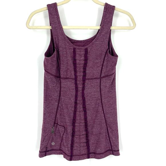 Lululemon Run Free Tank Heathered Plum Size 4 - Picture 2 of 7